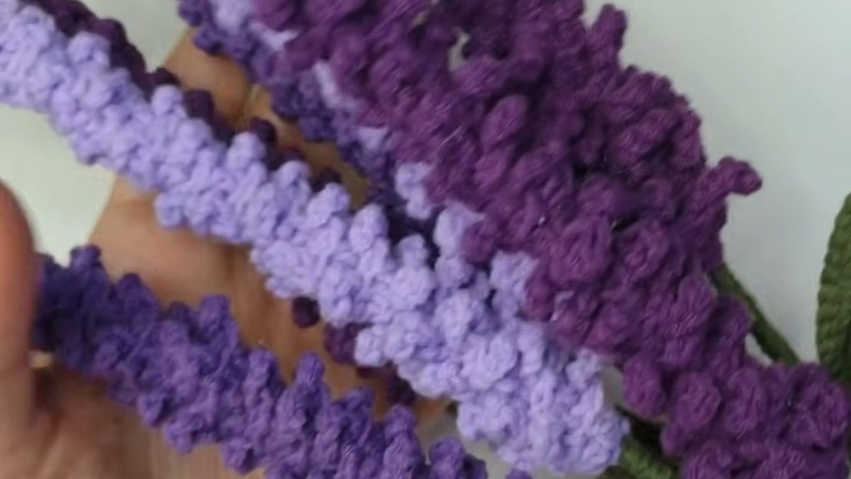 Crochet Lavender Flower: One Strip to a Beautiful Gift